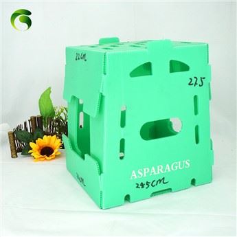 Hoobkas OEM Corrugated Yas Asparagus Ntim Box